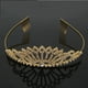 thumbnail image 1 of Corona de princesa opcional de oro y plata, banquete de boda, gran corona de diamantes de imitación, accesorios de boda, 1 of 5