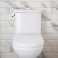 thumbnail image 1 of Minkissy Toilet Bowl Flush Handle Silver Side Mount Bathroom Use Homeowners 1Set, 1 of 8