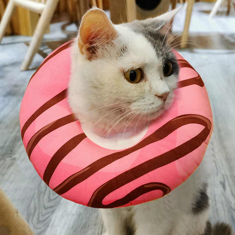 Adjustable Cat Cone Collar, Doughnut Elizabeth Circle Adjustable Soft