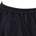 thumbnail image 4 of Women Gothic Tulle Skirt Classic Elastic Short Tutu Skirts Black XS, 4 of 4