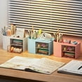 thumbnail image 4 of Office Desk Organizer with Drawer, Office Supplies and Desk Accessories,Pen Storage Box (White), 4 of 6