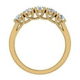 thumbnail image 3 of Weding band Diamond rings 5 stone Anniversary Trellis style 1.10 ct t.w 14K Gold. (H,SI1), 3 of 5