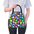 thumbnail image 6 of Naloa Colorful Easter Eggs1 Print Lunch Bag for Women Men,Insulated Lunch Box for Adult,Reusable Lunch Tote Bag for Work, Picnic or Travel, 6 of 6