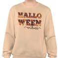 thumbnail image 2 of Halloween Vibes Sweatshirt Unisex Large Sand, 2 of 5