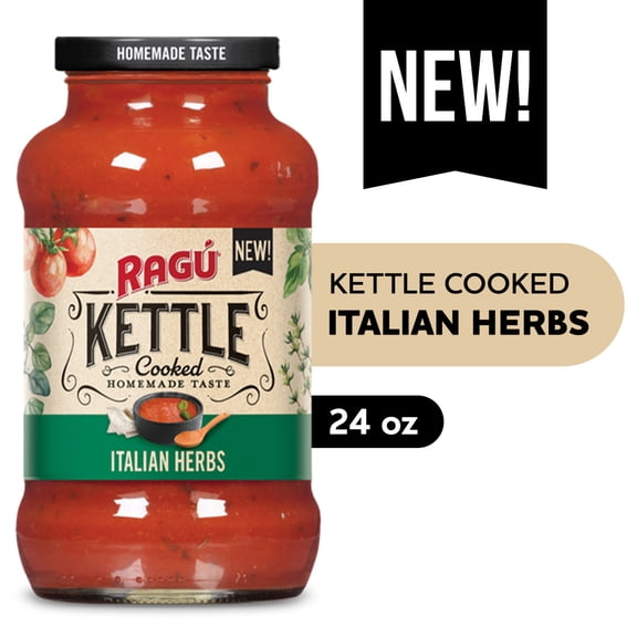 RAGU Kettle Cooked Italian Herbs Pasta Sauce, 24 oz
