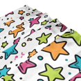 thumbnail image 3 of Yayeee Shower Curtain with Hooks 72"x72" Waterproof Fabric Bathroom Hanging Decor, White Stars, 3 of 5