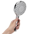 thumbnail image 1 of Handheld Rain Shower Head, High Pressure Handheld Shower Head 5 Settings  72 Nozzles Rust Resistant Silver Plated Finish Fade Resistant  for Hotels, 1 of 7