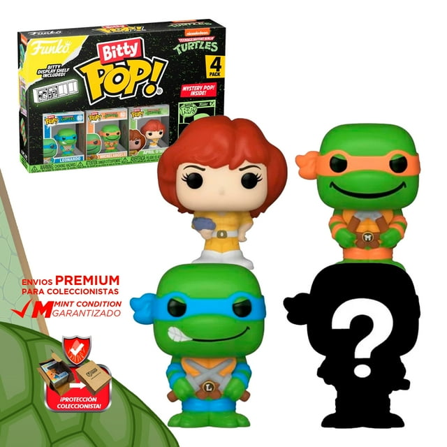 Funko Bitty Pop Leonardo Tortugas Ninja Tmnt 4 Pack Original