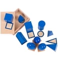 thumbnail image 2 of 3D Shapes Geometric Solids Wooden Montessori Geometry Set Toys Math Games Toys Blocks Kids Preschool Learning Toys Gifts heqiyong LED, 2 of 2