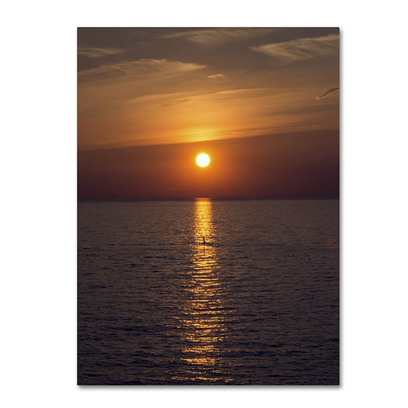 Trademark Fine Art "Sunset Paddleboard" Canvas Art by Kurt Shaffer