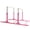 Pink, variant on Resenkos Kids Double Horizontal Bars Gymnastic Training Parallel Bars Adjustable-Purple