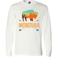 thumbnail image 3 of Inktastic Montana Gift Buffalo Silhouette Long Sleeve T-Shirt, 3 of 5