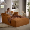 thumbnail image 2 of Oversized Chaise Lounge Chair Indoor, Corduroy Upholstered Modern Sofa Couch,No Assembly Required,Comfy Sleeper Sofa for Living Room,Office&nbsp;, 2 of 6