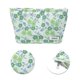 thumbnail image 4 of Bolsas de maquillaje con patrón de flores, 1 pieza, con cordón, para vacaciones y viajes de negocios, de poliéster, verde, 4 of 5
