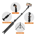 thumbnail image 3 of Cell Phone Camera Tripod Stand, Aluminum Alloy Easy To Set Up 360 Degree Rotation Portable Portable Phone Tripod with Remote for Video Recording, 3 of 7