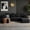 Black, variant on Garaneeds 134" Oversized Boneless Couch with Chaise, U Shaped Modular Sectional Sofa for Living Room, Cloud Sofa Couch, Corduroy Deep Seat Couch with Headrests, No Assembly, Black