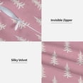 thumbnail image 4 of Christmas Pillow Covers 18x18 Set of 2, Pink Chirstmas Tree Decorations Throw Pillow Covers Outdoor Winter Holiday Farmhouse Xmas Cushion Case Linen Square for Home Couch Sofa, 4 of 6