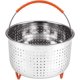 thumbnail image 2 of Cesta de vapor de acero inoxidable, Cestas de vapor para cazuela, Inserto para cocinar verduras y alimentos, 6L, Plateado esquí esquí Gafas de esquí, 2 of 5