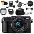 thumbnail image 1 of Panasonic Lumix DC-LX100 II Digital Camera (DC-LX100M2) - Bundle - With 64GB Memory Card + LED Light + Digital Flash + Soft Bag + 12 Inch Flexible Tripod + Cleaning Set + 43mm UV Filter + More Panasonic DC-LX100M2_EDI_2, 1 of 8