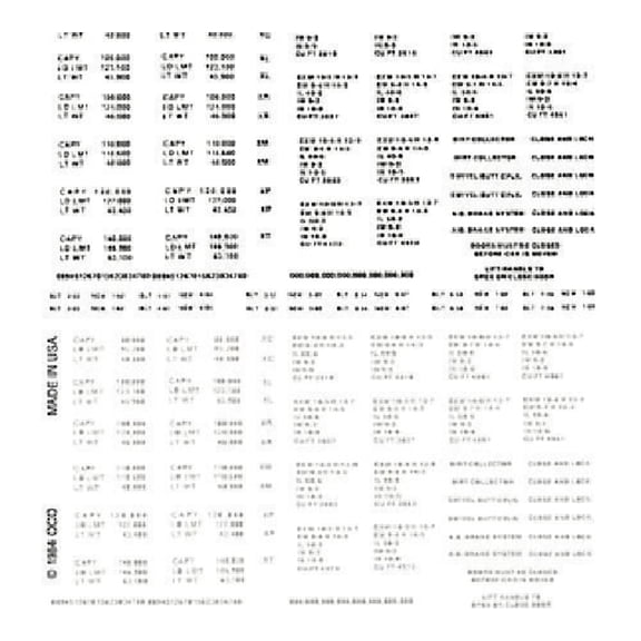 Woodland Scenics DT602 Dry Transfers--Gothic Data Black & White