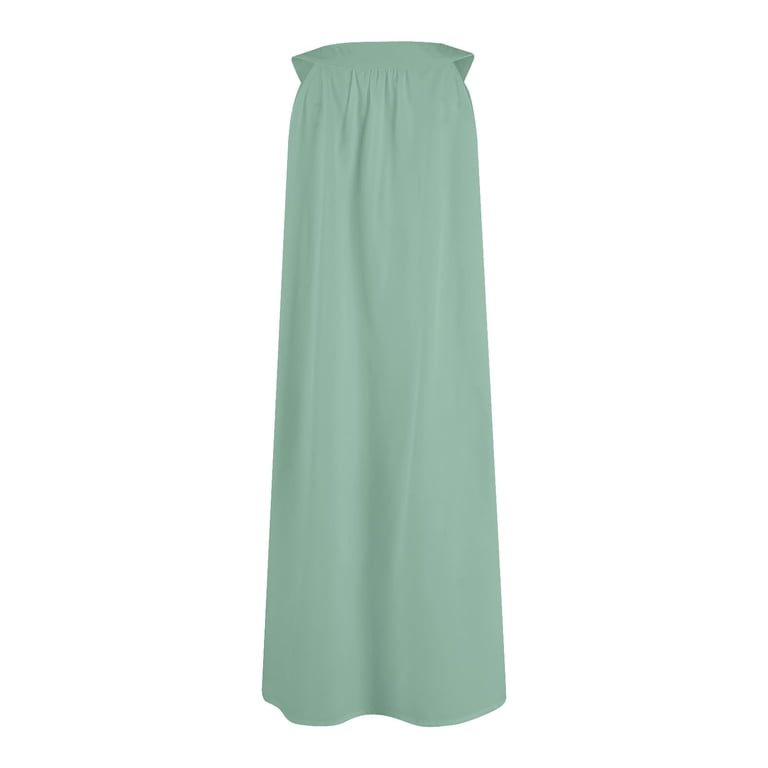 Dresses for Women Women Casual Nightgowns Sleeveless Soft Lightweight Sleep  Dress Summer Comfy Pleated V-Neck Night Dresses Mint Green L - Walmart.com
