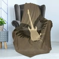 thumbnail image 4 of Modern Soft Flannel Fleece Throw Blanket, Music Theme Rock Talent Wings Guitar Instrument Art Print, Cozy Plush for Indoor and Outdoor Use, 50" x 60", Charcoal Grey Mustard, by Ambesonne, 4 of 5