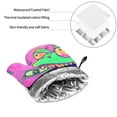 thumbnail image 6 of Fotbe Psychedelic Cartoon Frog for 4Pcs Oven Mitts and Pot Holders, 500℉ Heat Resistant Oven Mitts , Non-Slip Silicone Surface Safe for Baking, Cooking, BBQ, 6 of 6