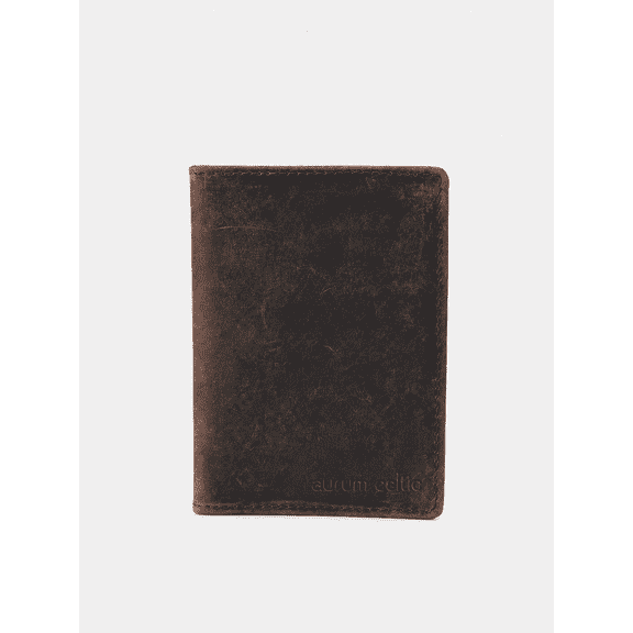 Vintage Brown Genuine Leather Card Holder Wallet – Slim & Stylish | RFID Blocking