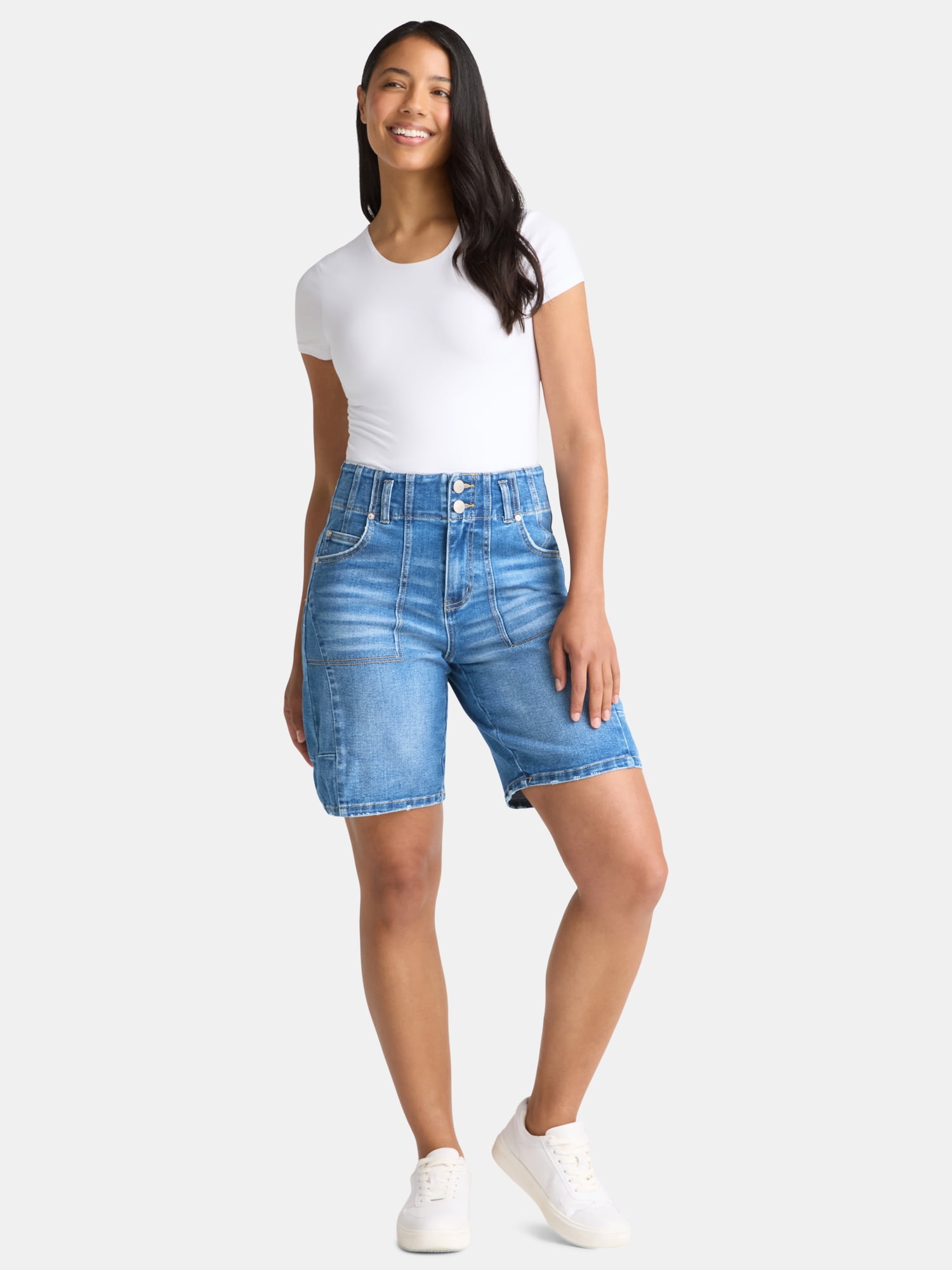 Madden NYC High Rise Short with Side Seams, Women's