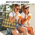 thumbnail image 5 of Large Capacity Tote Bag,Yellow Black and Red Checkerboard Checkered Pattern Handbag Fashion Luxury Tote Bag,15.7"x13"x 5.1" Inches,Laptop Compatible, 5 of 6