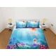 thumbnail image 2 of Bajo el mar medusas ropa de cama funda nórdica azul, rubor océano animal marino, 2 of 4