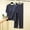 Gray, variant on YHAJDS Pajama Set for Women 2 Piece Short Sleeve Solid Crewneck Top with Built In Bra Lounge Pants