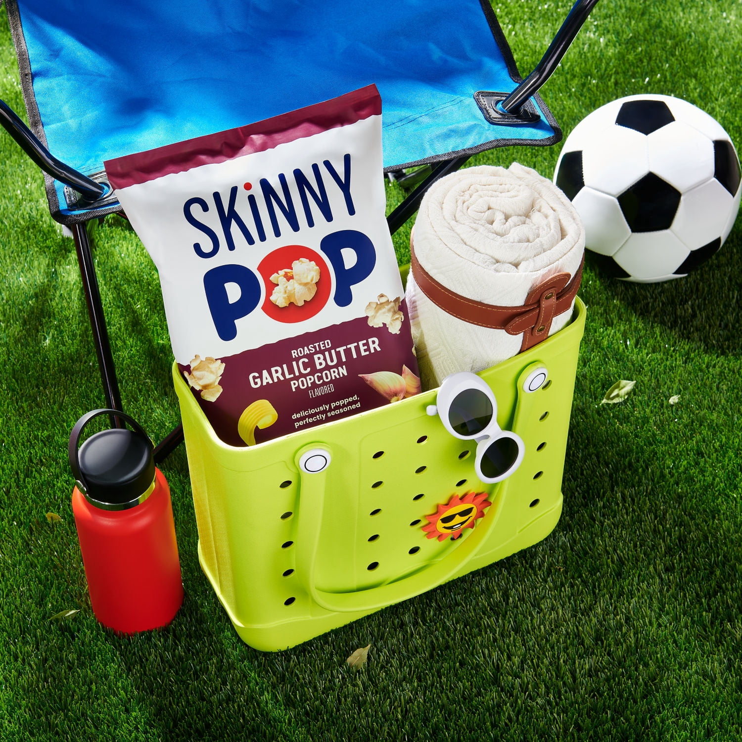(6 pack) SKINNYPOP Roasted Garlic Butter Flavored, Gluten Free Popcorn Bag, 4.4 oz