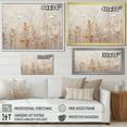 thumbnail image 4 of Designart "Fantasia Of Beige Wildflowers I" Wildflowers Floater Framed Canvas Wall Art, 4 of 5