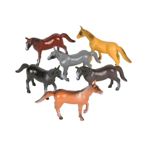 12 Count Miniature Plastic Toy Horse Figures Figurines