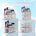 thumbnail image 3 of Organizador de maquillaje Awenia apilable con 8 cajones, paquete de 3, 3 of 8