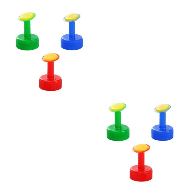 Yuarrent Boquilla de regadera de 3 piezas, herramientas de riego de cabeza de aspersor de plástico Azul+Verde+Rojo 2Conjunto