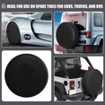 thumbnail image 4 of FESTFENDS 2Pcs Travel Trailer Tire Cover Black PVC Protects Spare Tires from Sun and Weather, 4 of 8