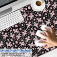 thumbnail image 2 of Long Mouse Pads for Desk,Black Cartoon Unicorn Pattern Desk Mats on Top Of Desks, Desk Mouse Pad Extra Large with 3mm Non-Slip Base and Stitched Edge for Gaming,Office,Work,Home 47.3"x23.6", 2 of 6