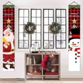 thumbnail image 1 of Fiudx Artículos en oferta con ofertas flash Banner de Feliz Navidad Decoraciones navideñas para interiores y exteriores Pareado colgante de bienvenida, 1 of 7