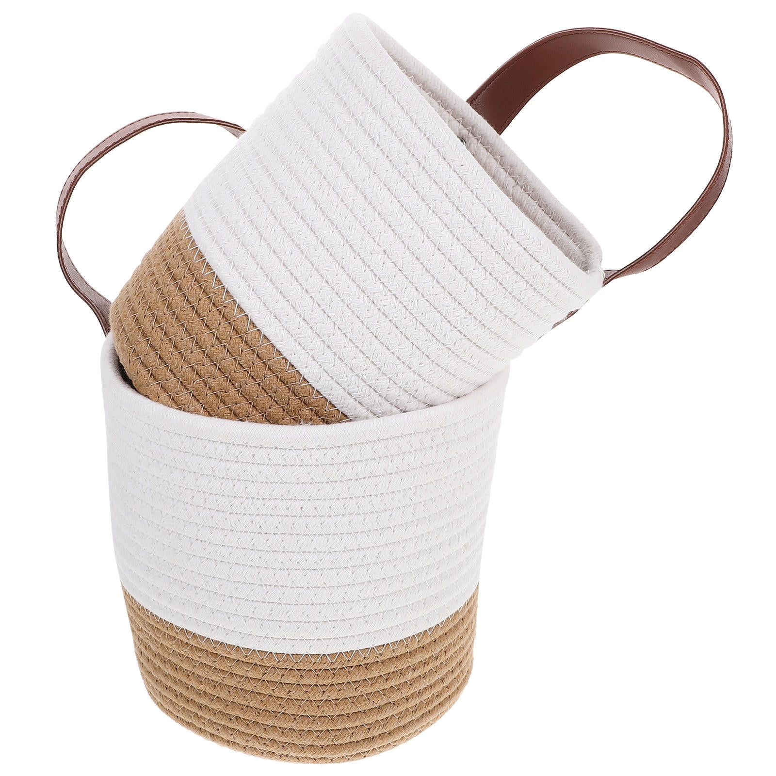 MLINS 4 pcs  Wall Hanging Woven Planter Decorative Woven Flower Basket Woven Hanging Plant Pot