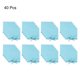 thumbnail image 3 of Uxcell 40 Pcs Bolsa de Microfibra para Joyería, 3.1 × 3.1 Pulgadas, Azul Claro, 3 of 5