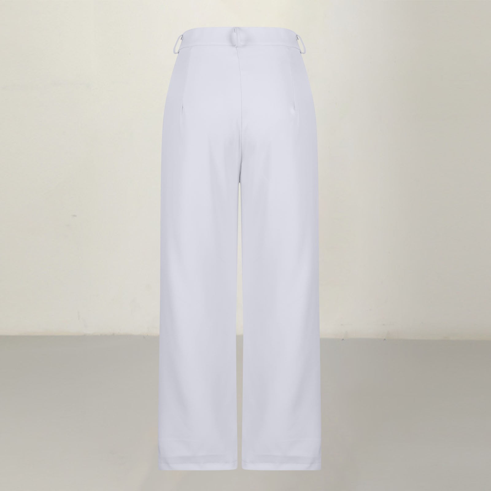 VIP【関税送料無料】希少 BLUMARINE WHITE PANTS Wenyuyu Suit Pants for Women Dressy Button Full Length Pants