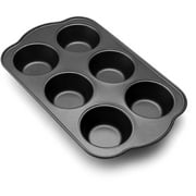 Baker's Advantage Nonstick Carbon Steel 6-Cup Muffin Pan