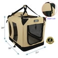 thumbnail image 2 of EliteField 3-Door Folding Soft Dog Crate with Carrying Bag and Fleece Bed (2 Year Warranty), Indoor & Outdoor Pet Home, 2 of 6