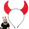 thumbnail image 1 of GAXIRE Diadema de Halloween con forma de diablo, accesorio para el pelo, suministros para fiestas de disfraces, 1 of 5