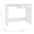 thumbnail image 4 of vidaXL Desk White 100x50x76 cm Engineered Wood, 4 of 4