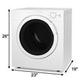 thumbnail image 4 of Electric Portable Laundry Dryer, 13LBS Capacity Tumble Dryer with 1500W Drying Power, 3.0 Cubic Feet Front Load, Clothes Dryer w/7 Automatic Drying Mode, 4 of 8