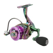 Tersalle Lure Spinning Reel Metal Spinning Fishing Wheel Gapless 5.0:1 Speed Ratio Fishing Reel for Freshwater Saltwater SK2000