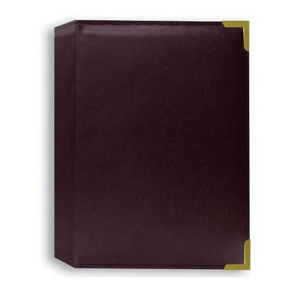BURGUNDY Oxford Brass Corner Series Sewn 208 photos   2up pocket album - 4x6